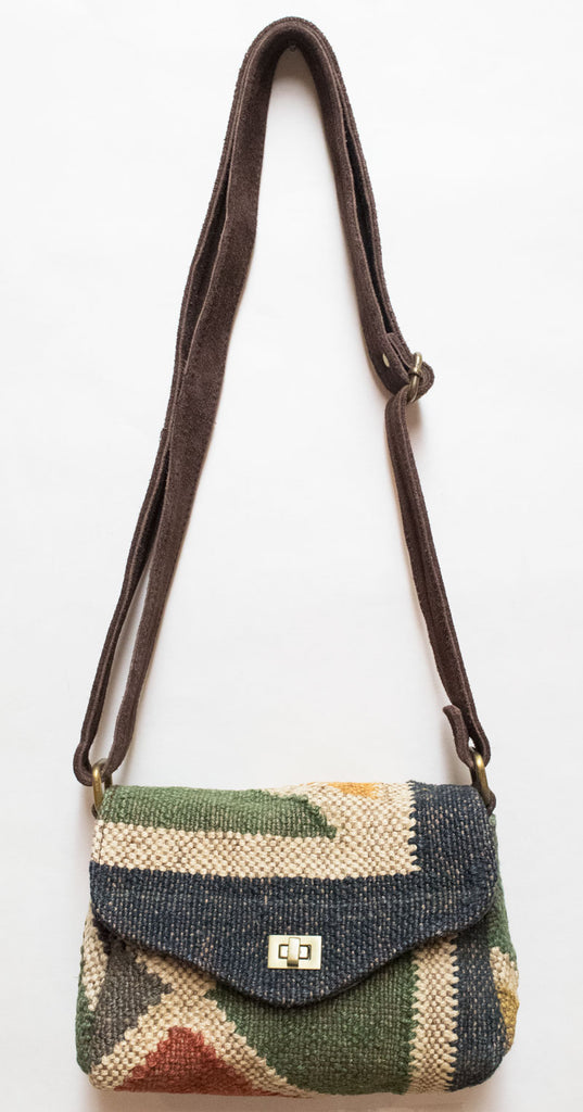 Kilim Carpet Side Satchel | Worldwide Textiles
