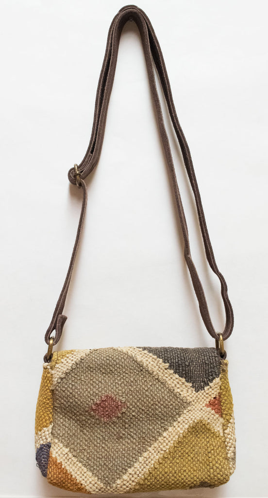 Kilim Carpet Side Satchel | Worldwide Textiles