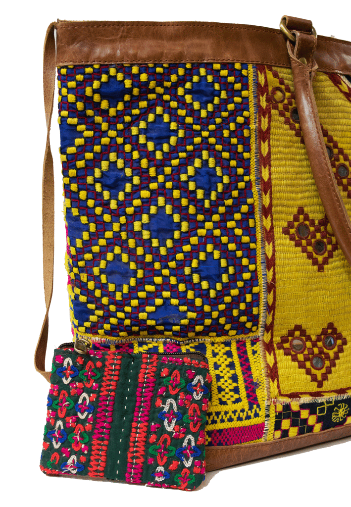 Vintage Afghani Textile Tote