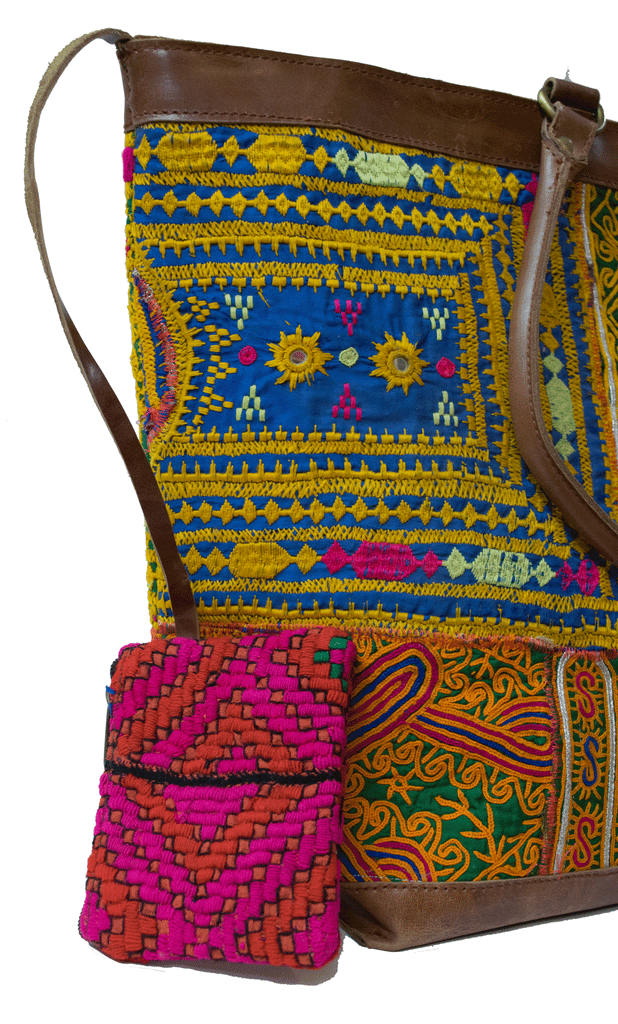 Vintage Afghani Textile Tote