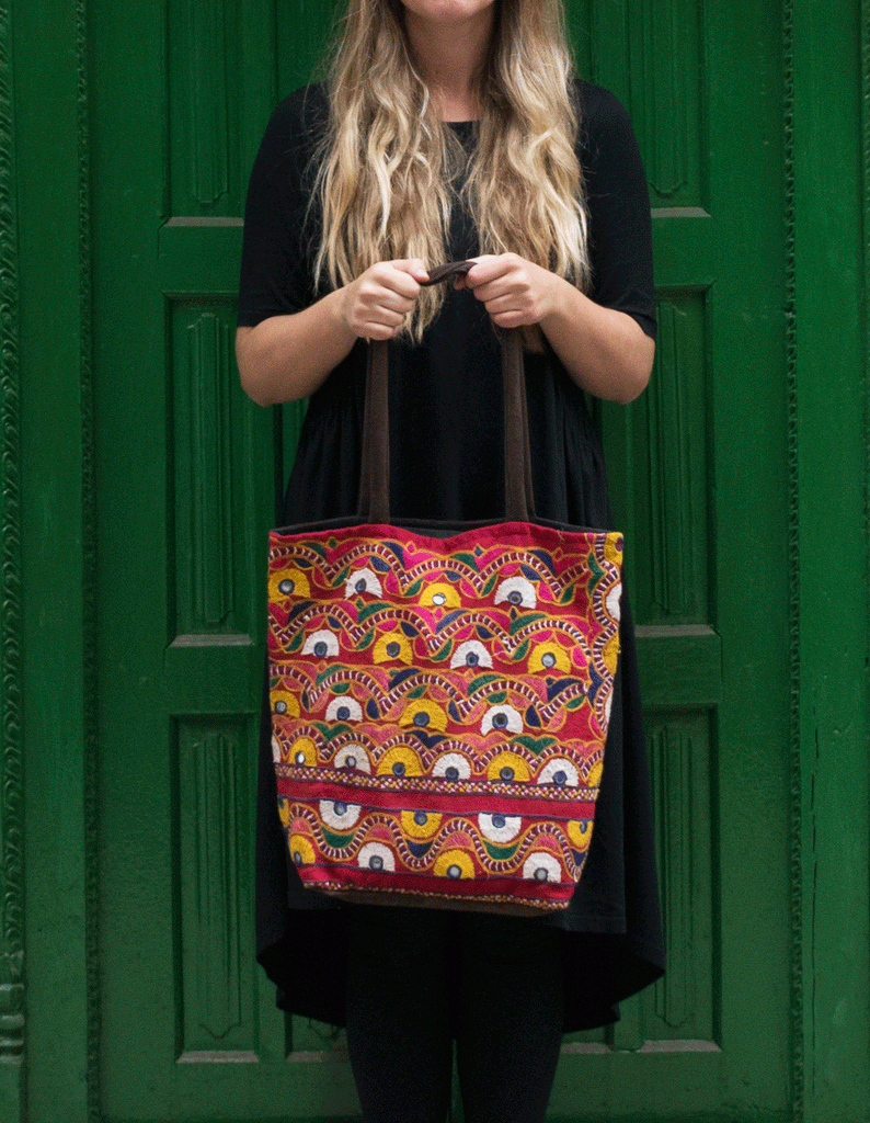 Vintage Afghani Textile Tote