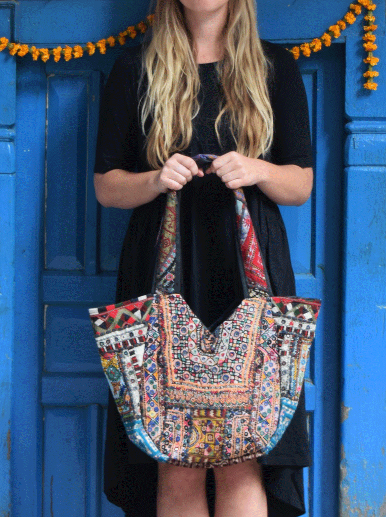 Vintage Afghani Textile Tote