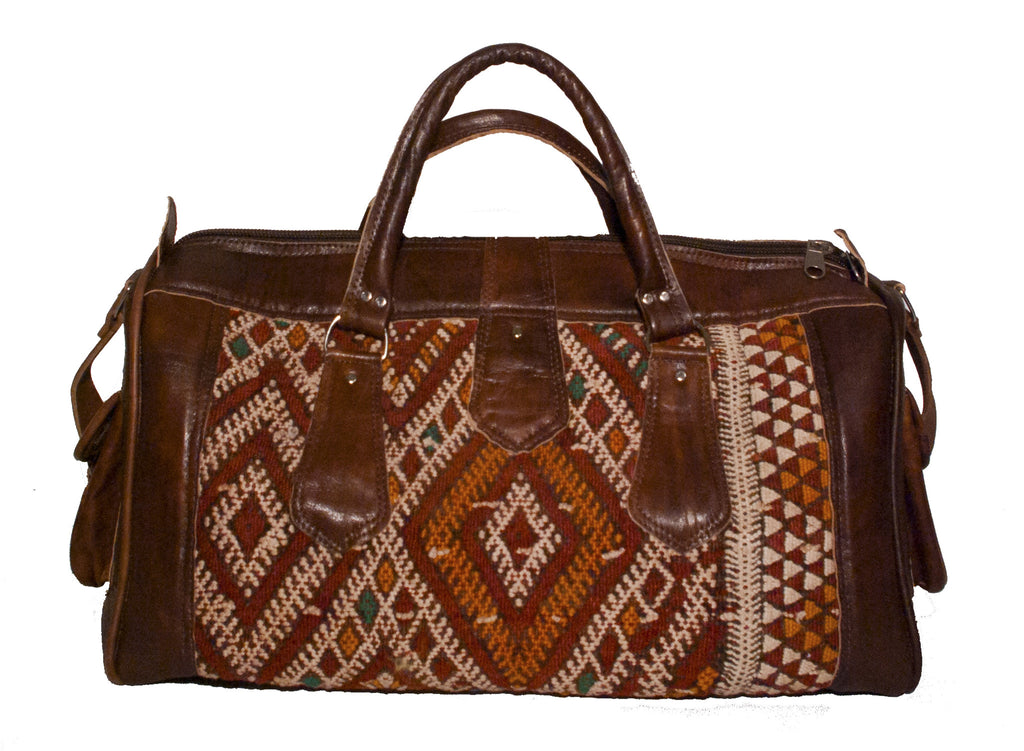 Moroccan Kilim Weekender Duffel Bag