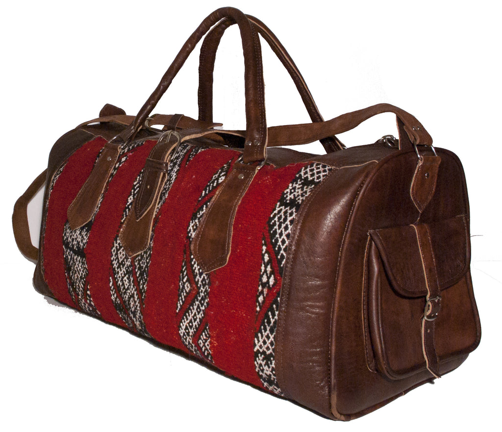 Moroccan Kilim Weekender Duffel Bag