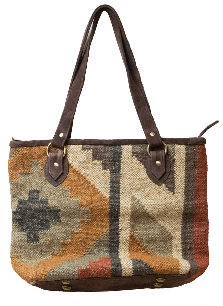 Indian Kilim Carpet Bag Purse
