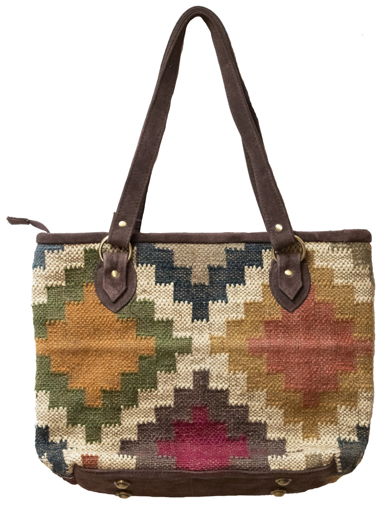 Indian Kilim Carpet Bag Purse