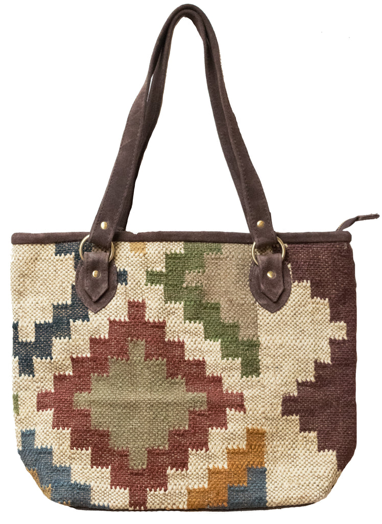 Indian Kilim Carpet Bag Purse