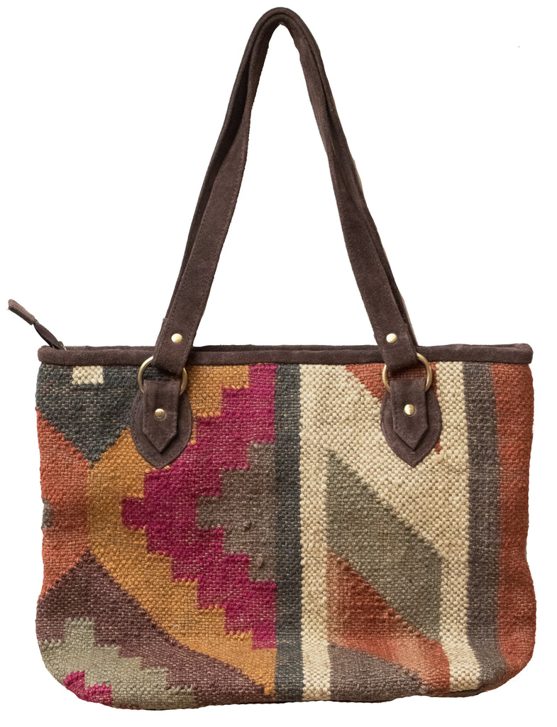 Indian Kilim Carpet Bag Purse