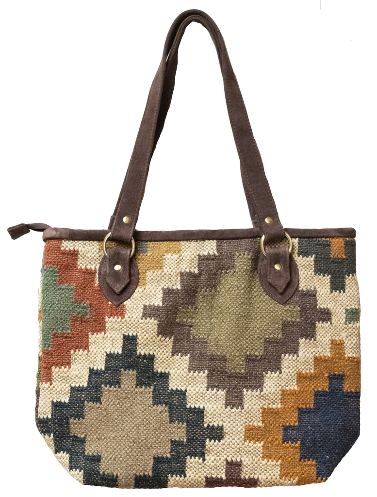 Indian Kilim Carpet Bag Purse