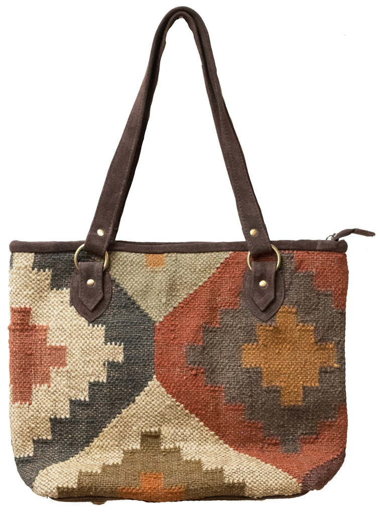 Indian Kilim Carpet Bag Purse