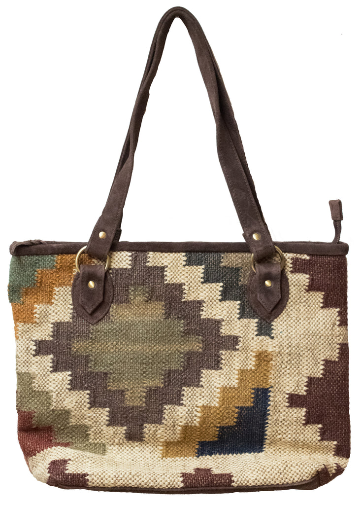 Indian Kilim Carpet Bag Purse