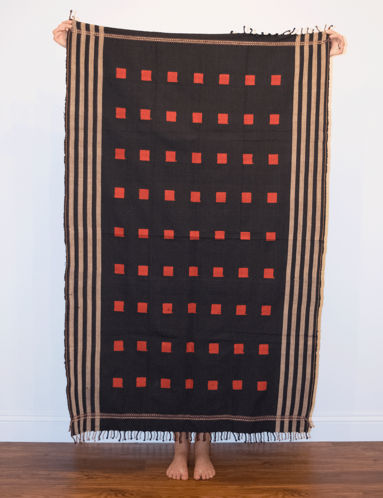 Burmese Tribal Blanket Front