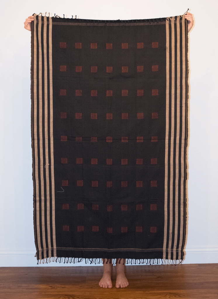 Burmese Tribal Blanket Back