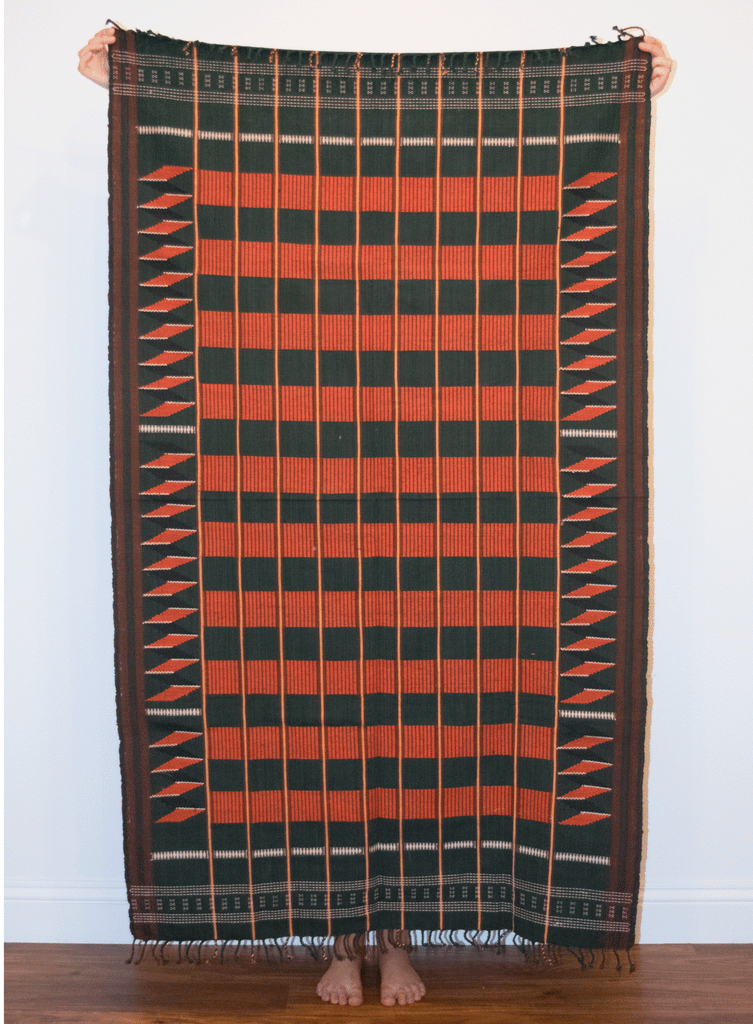 Burmese Tribal Blanket Front