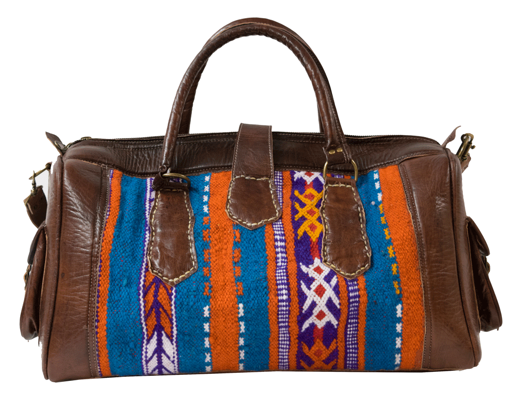Moroccan Kilim Weekender Duffel