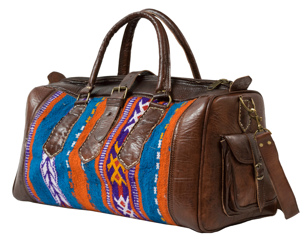 Moroccan Kilim Weekender Duffel