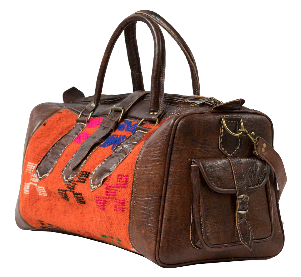 Moroccan Kilim Weekender Duffel