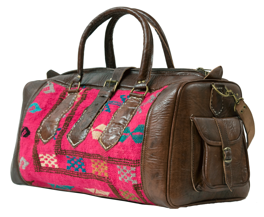 Moroccan Kilim Weekender Duffel