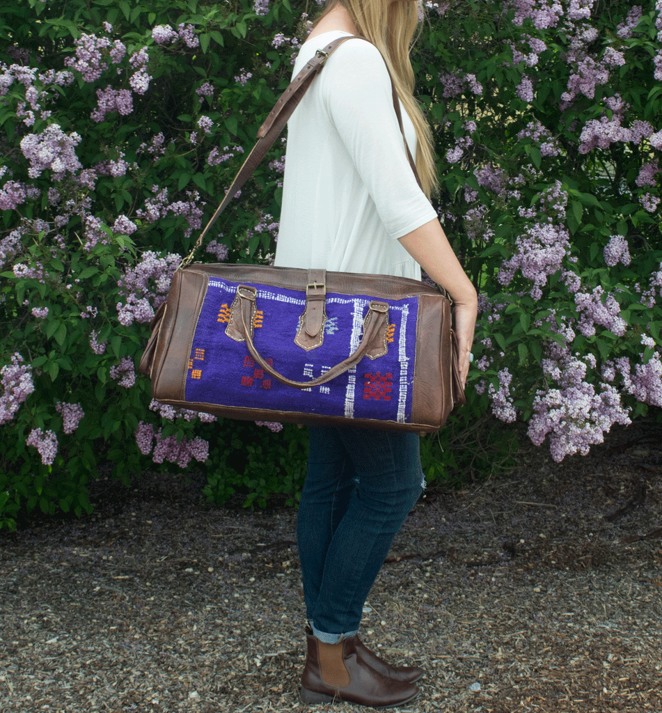 Moroccan Kilim Weekender Duffel