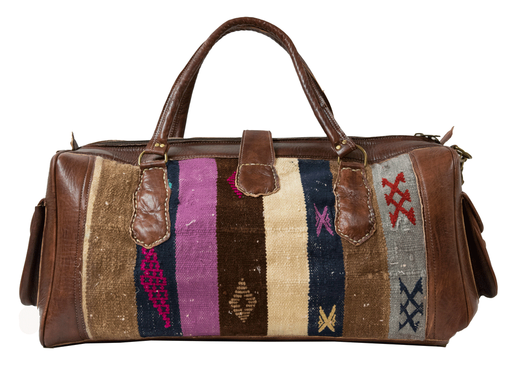Moroccan Kilim Weekender Duffel