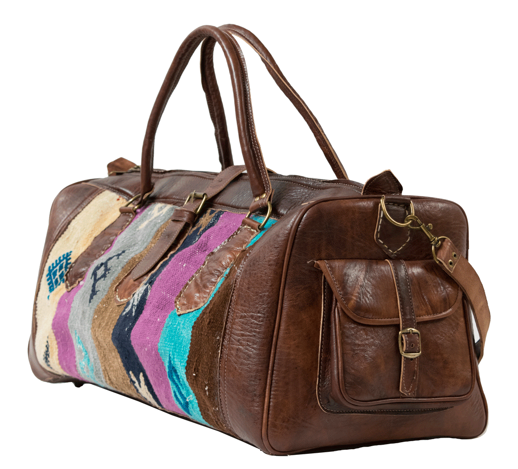 Moroccan Kilim Weekender Duffel
