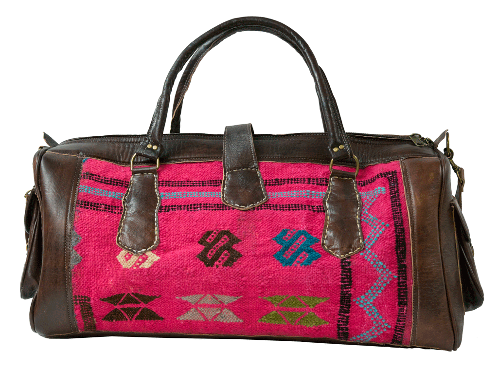 Moroccan Kilim Weekender Duffel