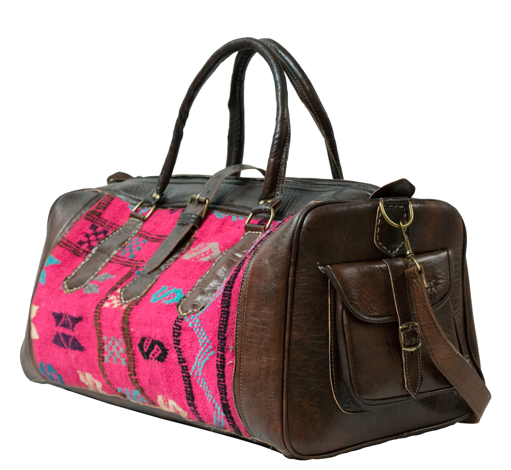 Moroccan Kilim Weekender Duffel