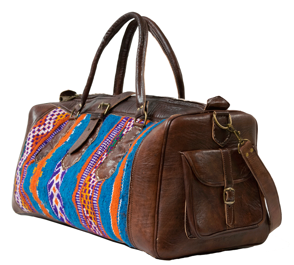 Moroccan Kilim Weekender Duffel