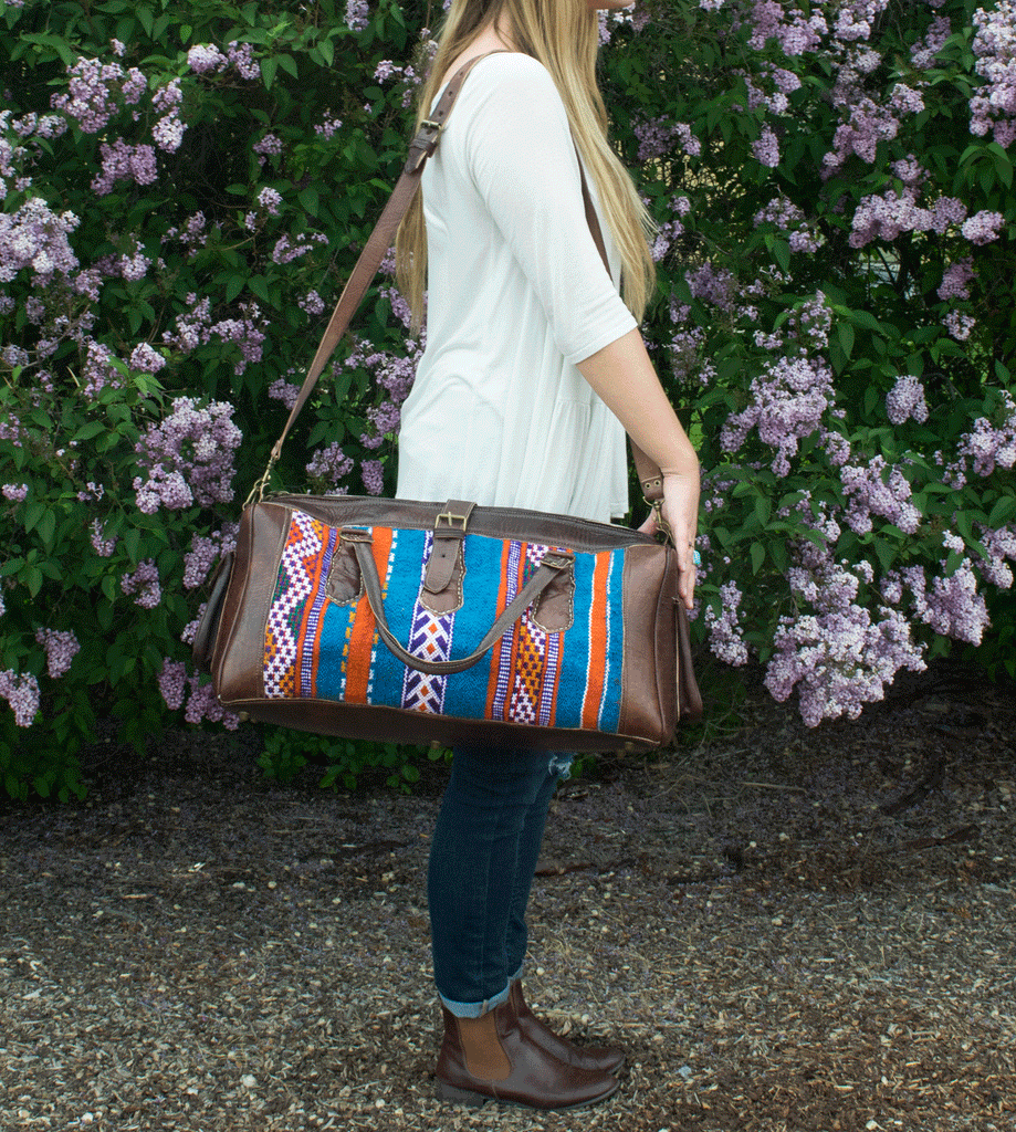 Moroccan Kilim Weekender Duffel
