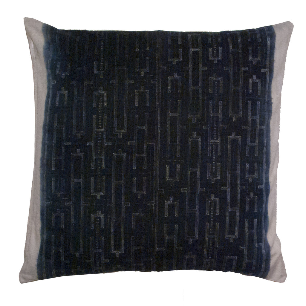 Hmong Indigo Batik Pillow