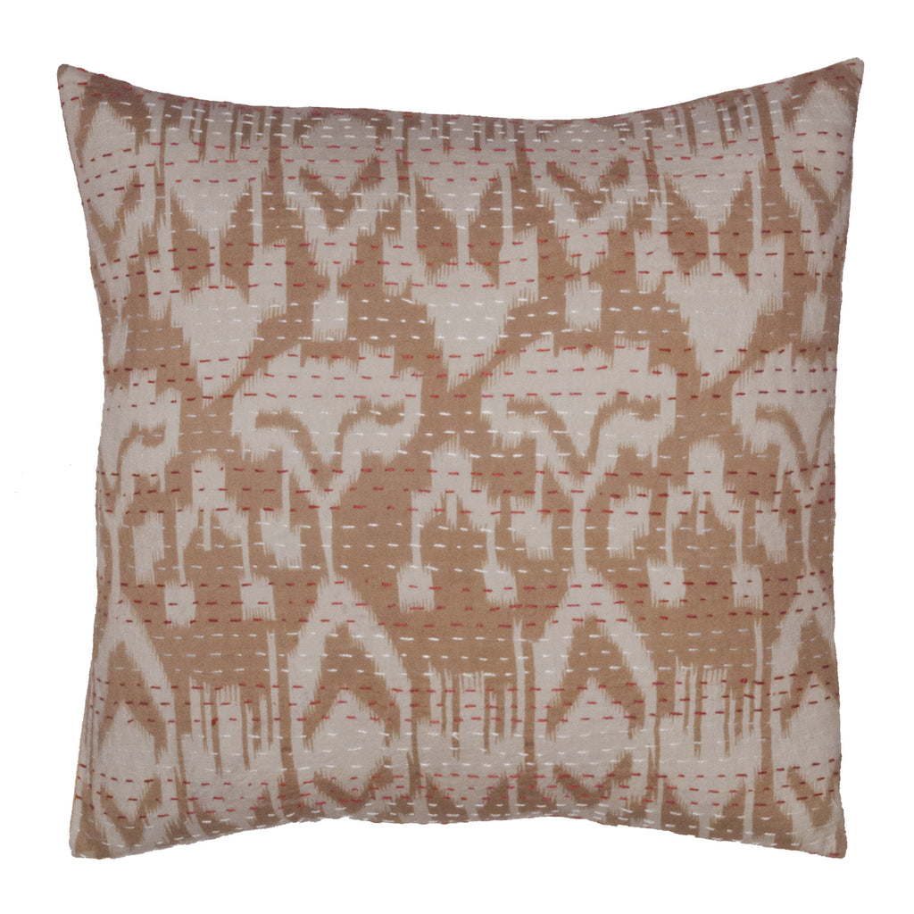 Indian Ikat Kantha Pillow