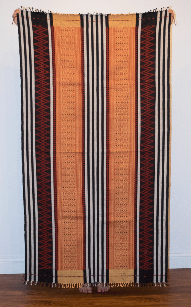 Burmese Tribal Blanket Front