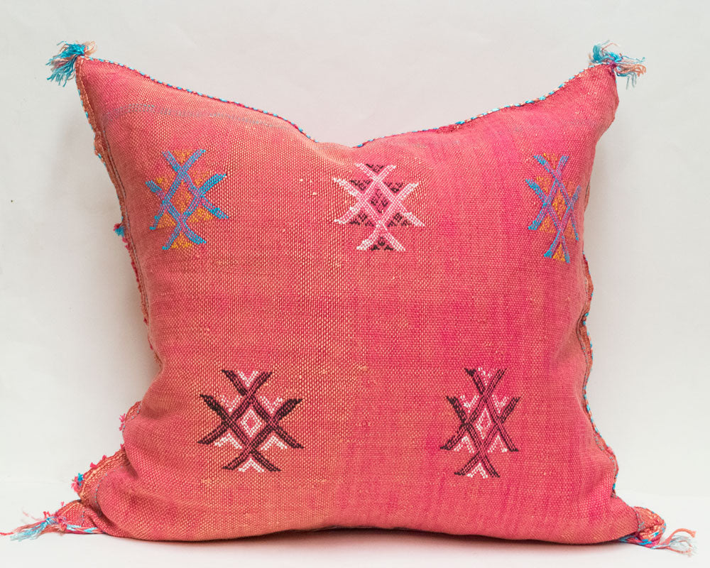 Moroccan Agave Cactus Silk Pillows | Worldwide Textiles
