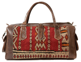 Moroccan Kilim Weekender Duffel Bag | Bohemian Textiles | Worldwide Textiles