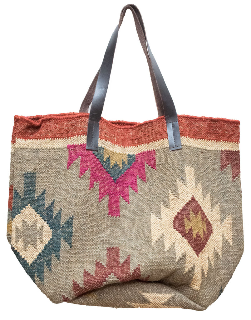 Kilim Carpet Tote Bag | Worldwide Textiles