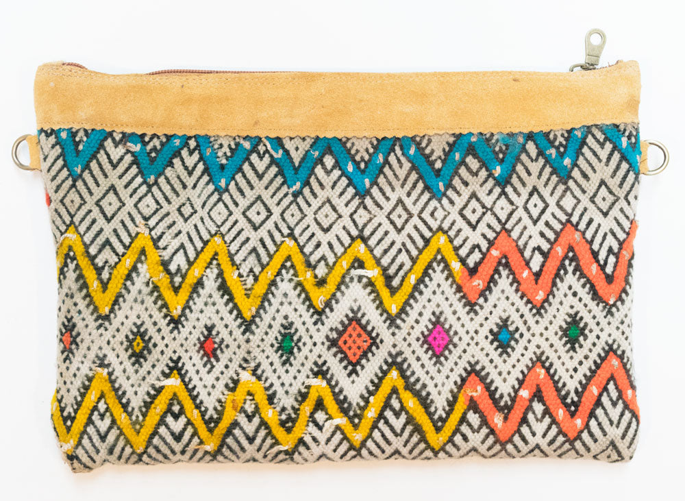 Moroccan Kilim Cross Body Satchel Bag | Worldwide Textiles