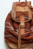 Moroccan Kilim Leather Backpack | Worldwide Textiles