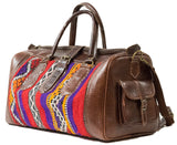 Moroccan Kilim Weekender Duffel Bag | Worldwide Textiles