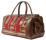 Moroccan Kilim Weekender Duffel Bag | Bohemian Textiles | Worldwide Textiles