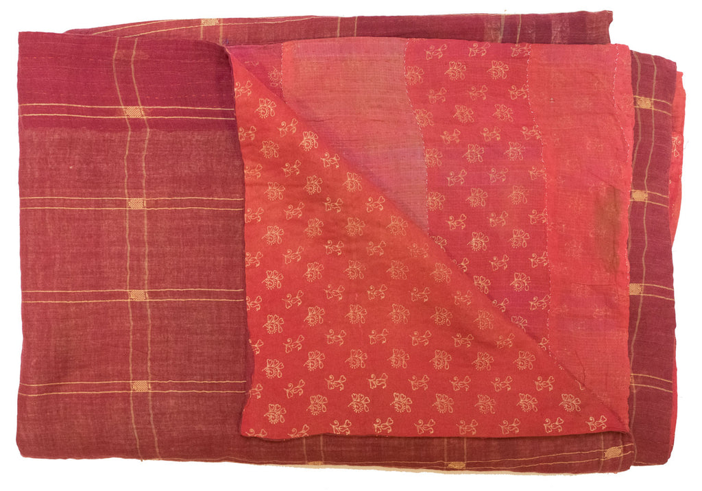 Vintage Indian Kantha Quilt | Worldwide Textiles