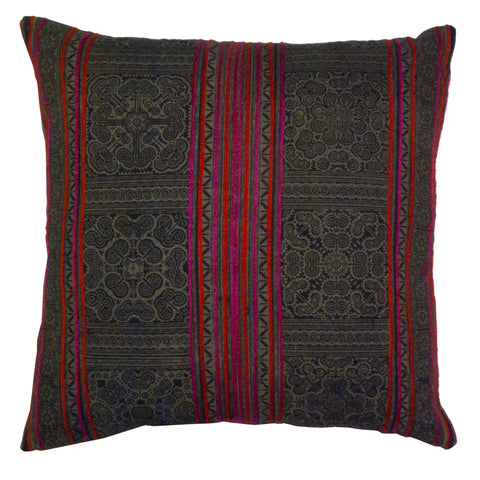Vintage Hmong Batik Pillow
