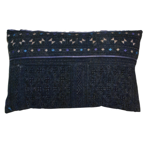 Hmong Indigo Batik Pillow