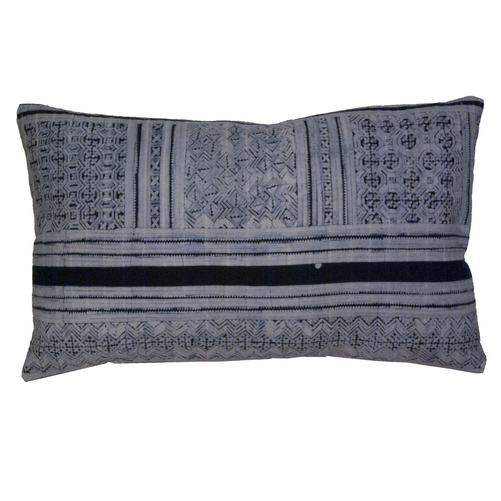Hmong Indigo Batik Pillow