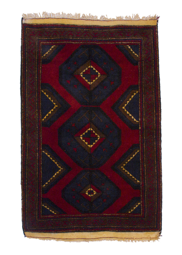 Vintage Tribal Beluch Rug